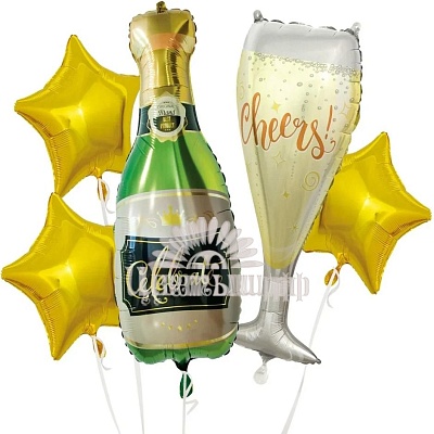 Набор из 5 фольгированных шаров