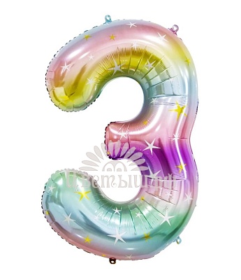 Шар фольгированный цифра