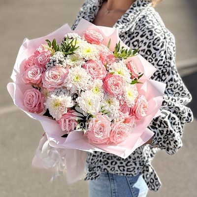 Сборный букет «Pink Paradise»