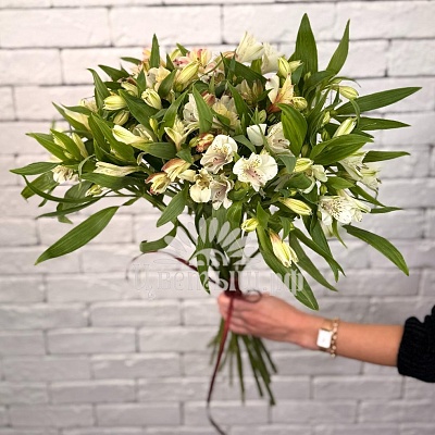 Букет 15 альстромерий