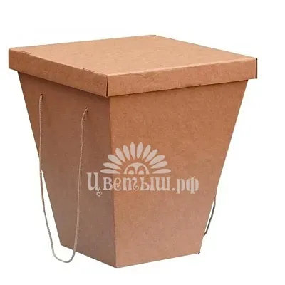 Коробка для цветов с крышкой