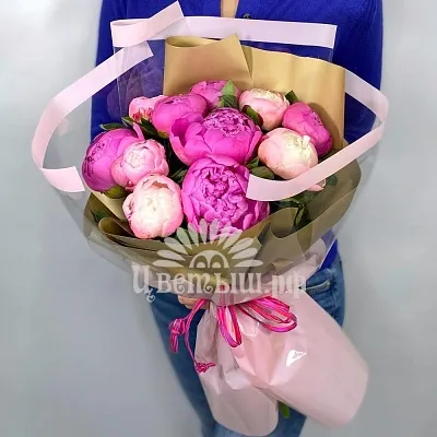 Букет 11 пионов «Lanvin»
